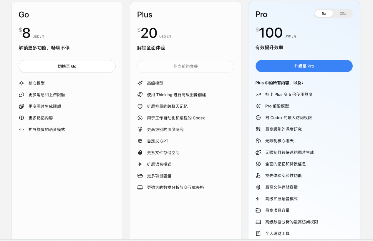 ChatGPT 界面